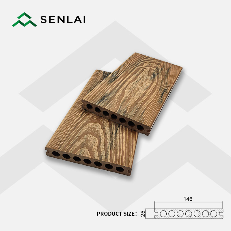 3D Faux wood grain outdoor decking