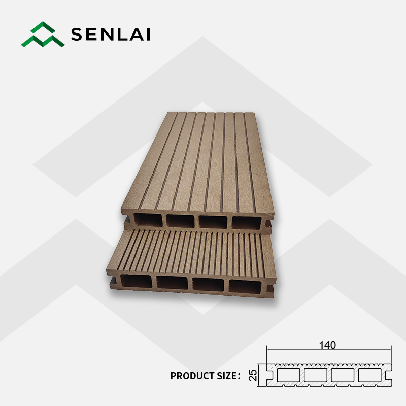 Chine 140 * 25 WPC Decking Plancher extérieur de terrasse étanche à l'eau