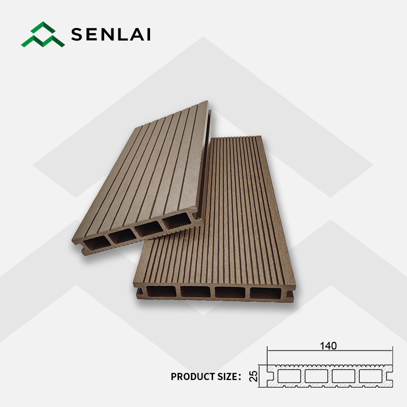 Chine 140 * 25 WPC Decking Plancher extérieur de terrasse étanche à l'eau