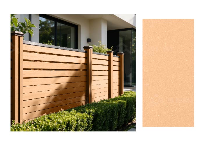 multicolor wood plastic composite deck