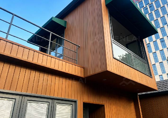 multicolor wood plastic composite deck