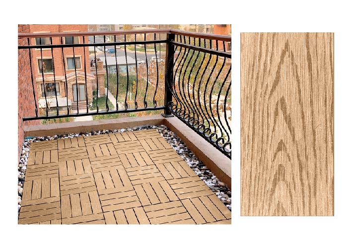 multicolor wood plastic composite deck
